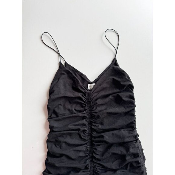 Aritzia WILFRED FREE Tiny Ruched Jersey Bodycon Mini Tank Dress, Size S - Picture 6 of 16
